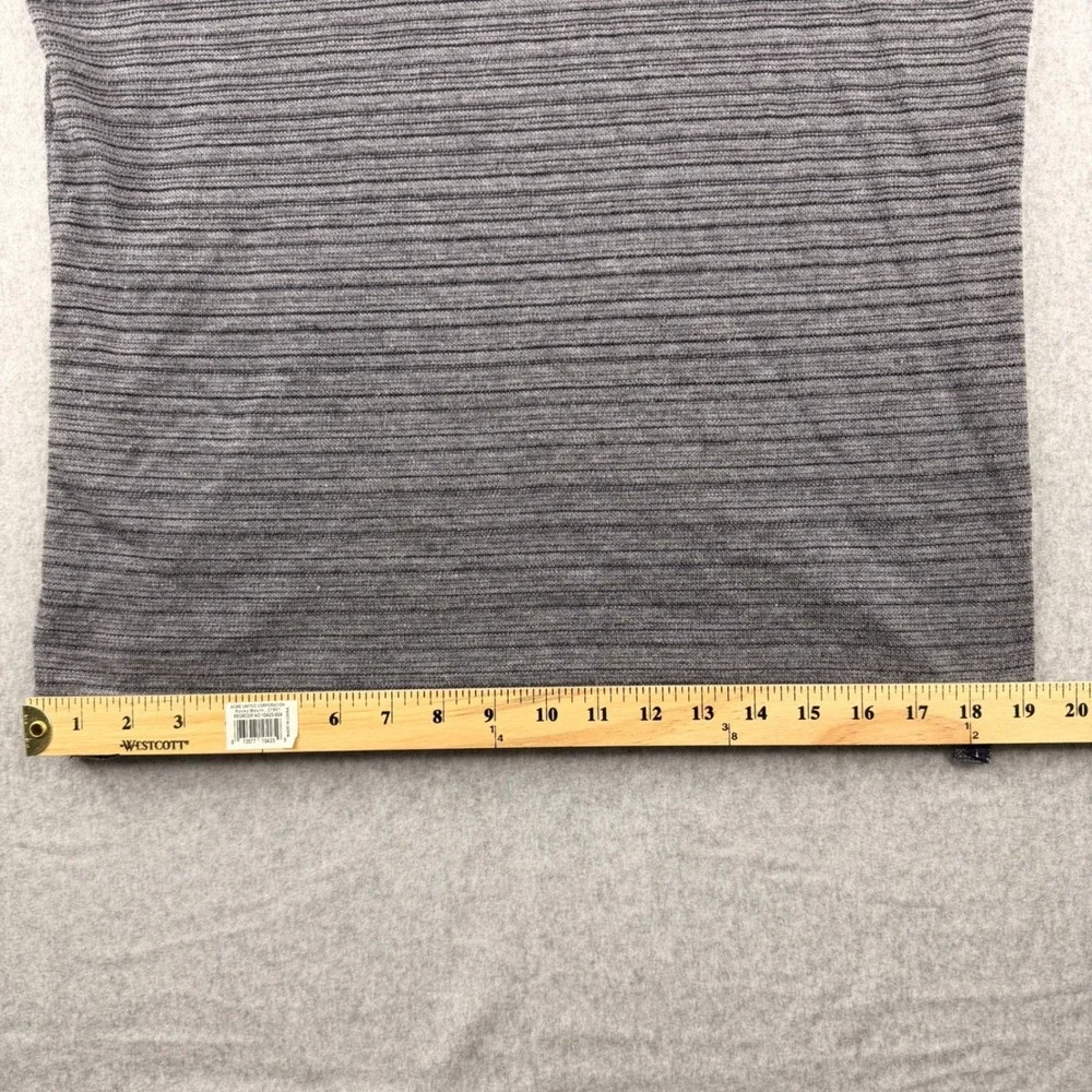 Banana Republic Mens Medium‎ Gray Striped Short Sleeve Polo Shirt Chest Pocket